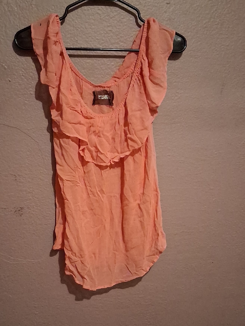 Reformation Coral Ruffle Scoop-Neck Camisole